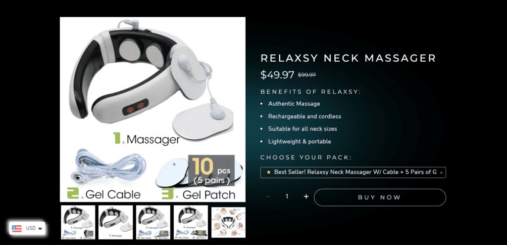 Relaxsy neck massager
