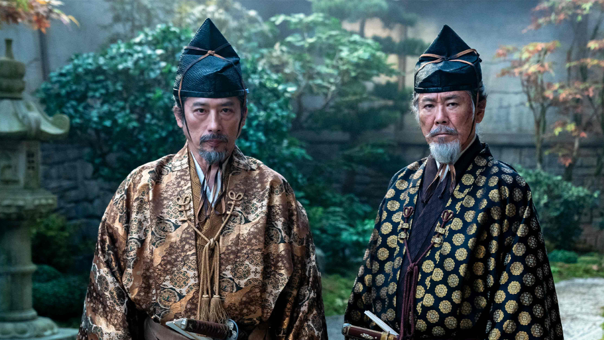 Shōgun lord toranaga and advisor, Shogun is a 2024 Emmy nominee 