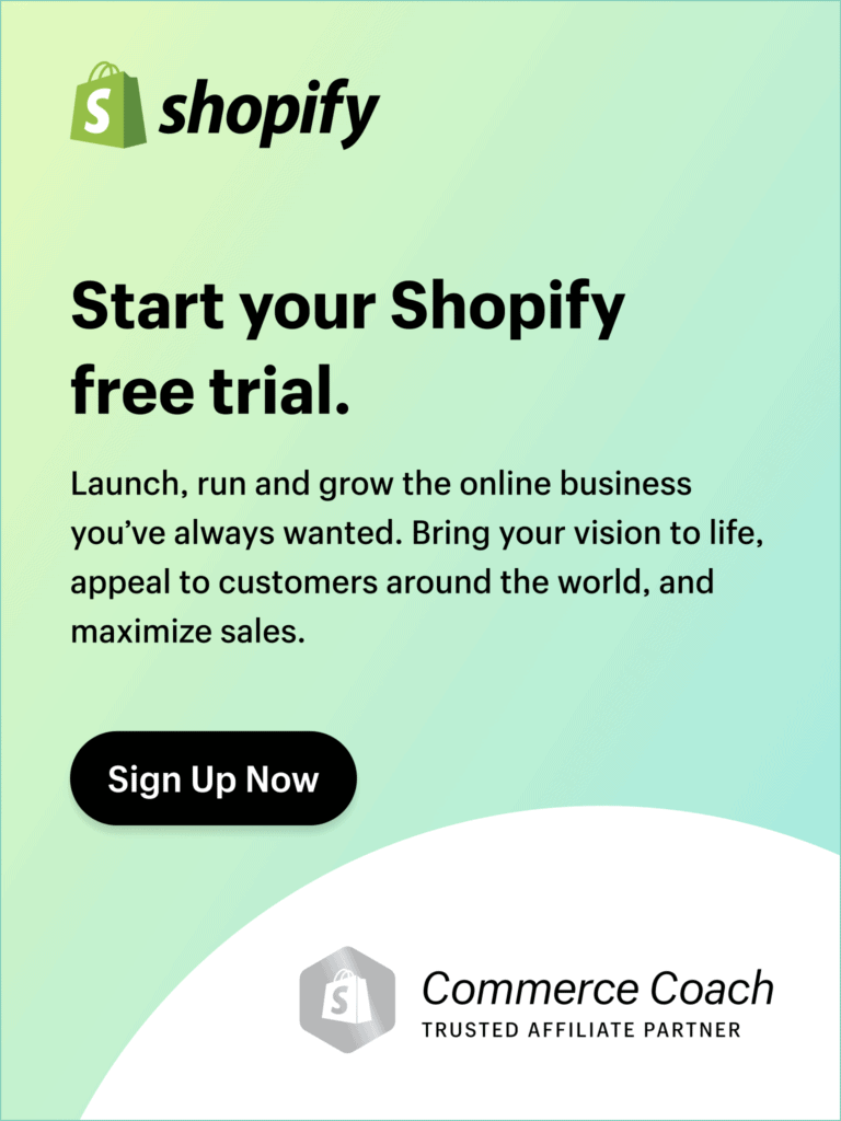 Shopify free trial image
