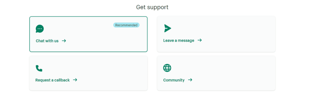 Shopify customer support options