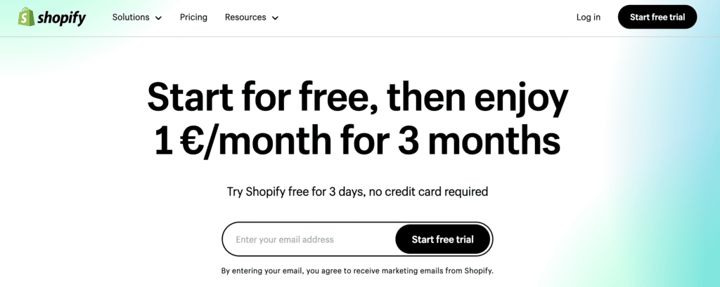 Shopify unbeatable trial