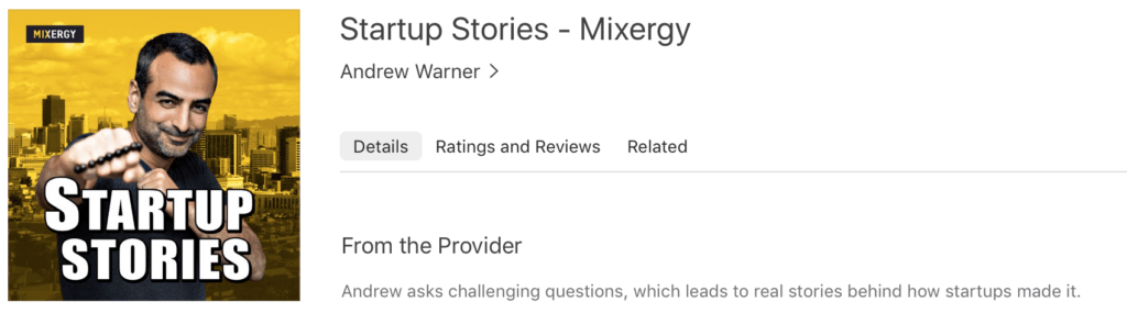 Startup Stories - Mixergy ecommerce podcast