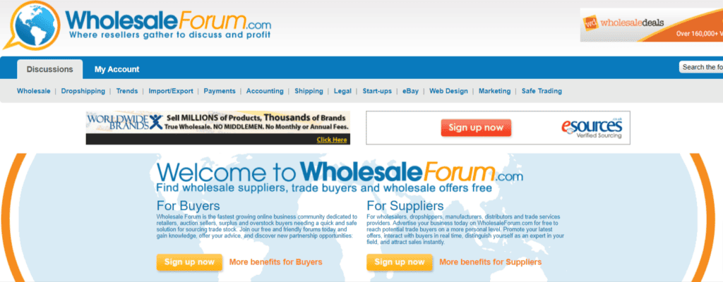 Wholesale forum discuss