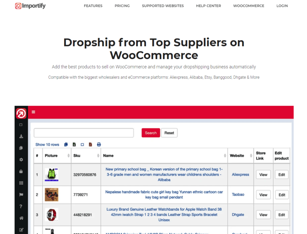 WooCommerce Plugins Multiple Dropshipping Suppliers: Importify