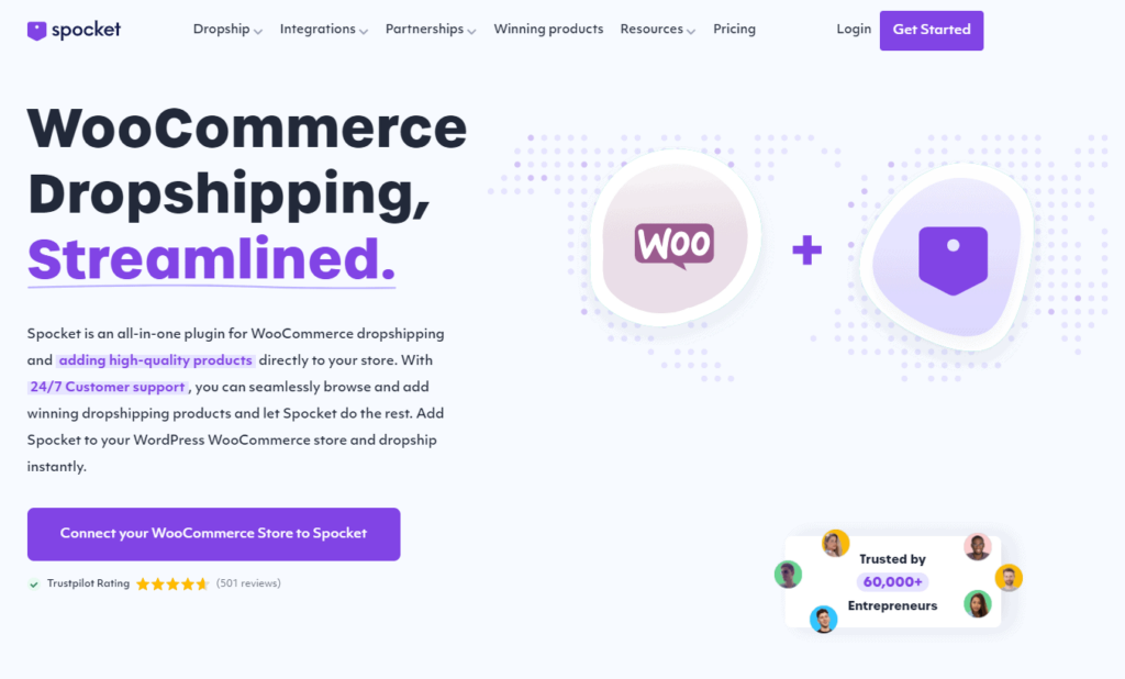 WooCommerce Plugins Own Dropshipping Suppliers: Spocket